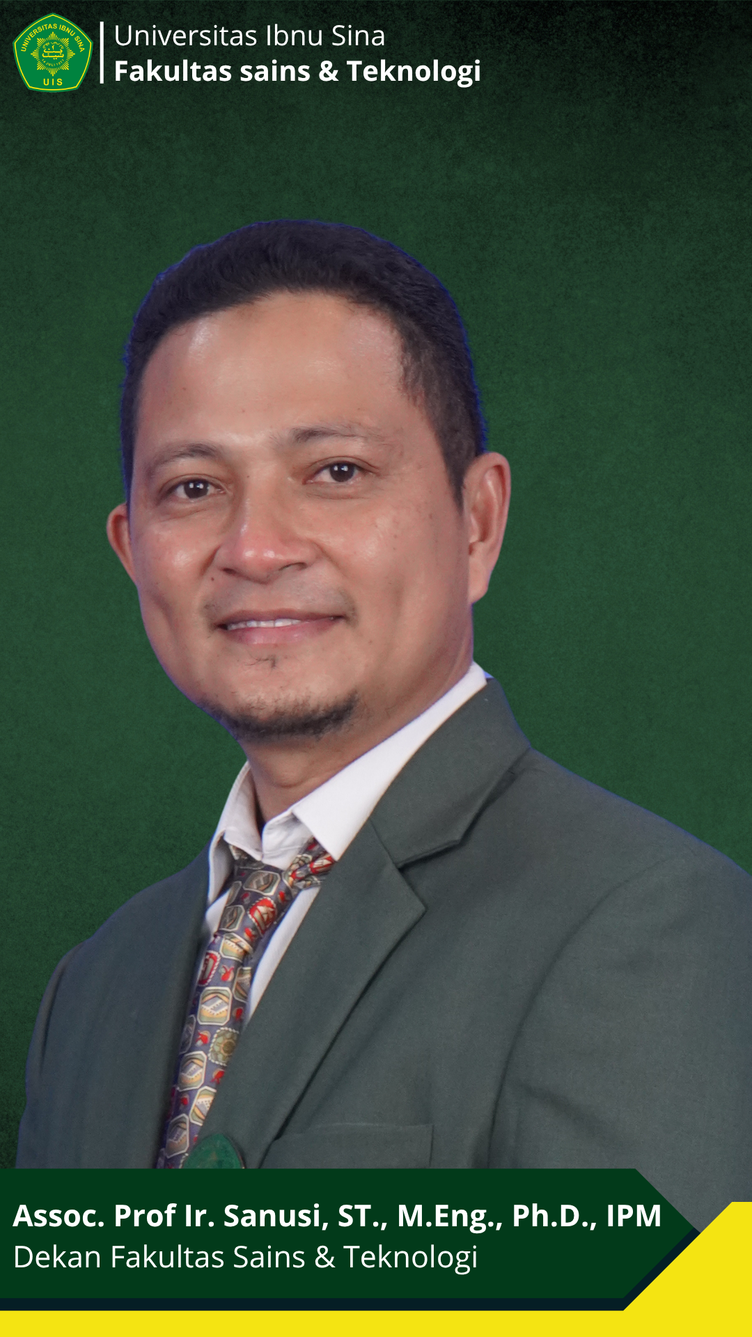 Assoc. Prof. Ir. Sanusi, ST., M.Eng., Ph.D., IPM