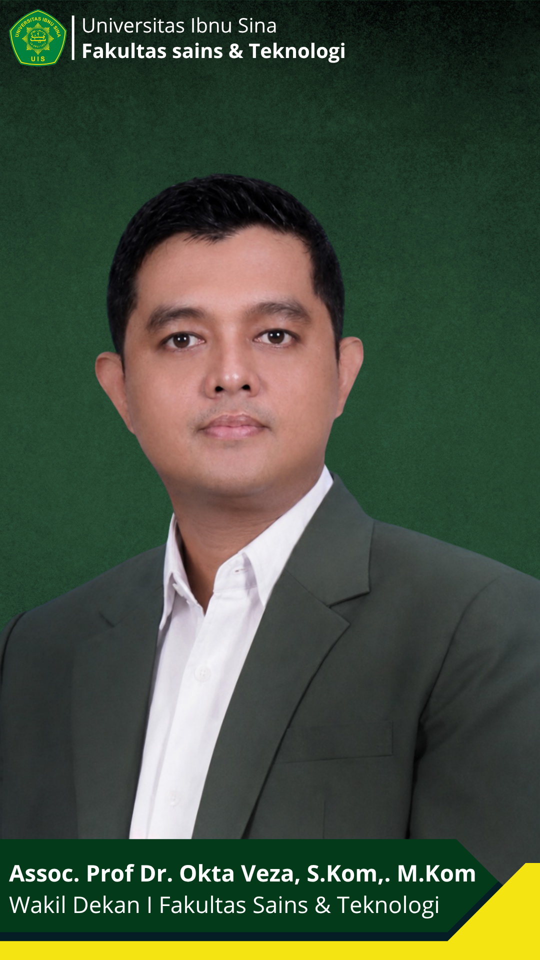 Assoc. Prof. Dr. Okta Veza, S.Kom., M.Kom